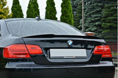 Накладка сплиттер на крышку багажника на BMW 3 E92 M-Pack